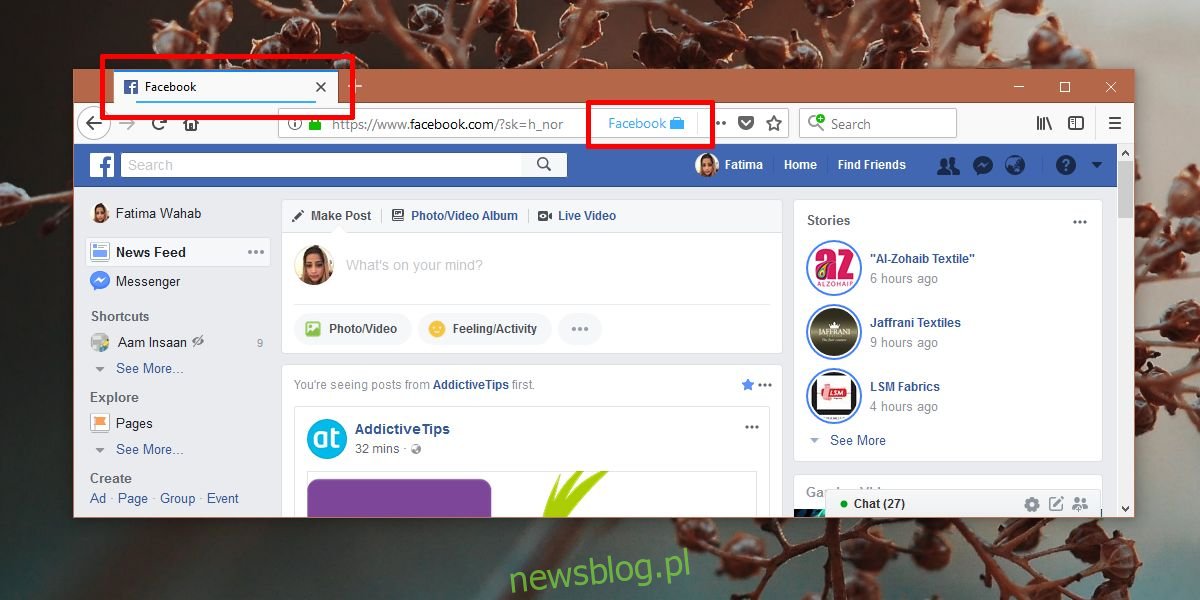 Jak zatrzymać śledzenie przez Facebooka Twojej aktywności w sieci [Firefox]