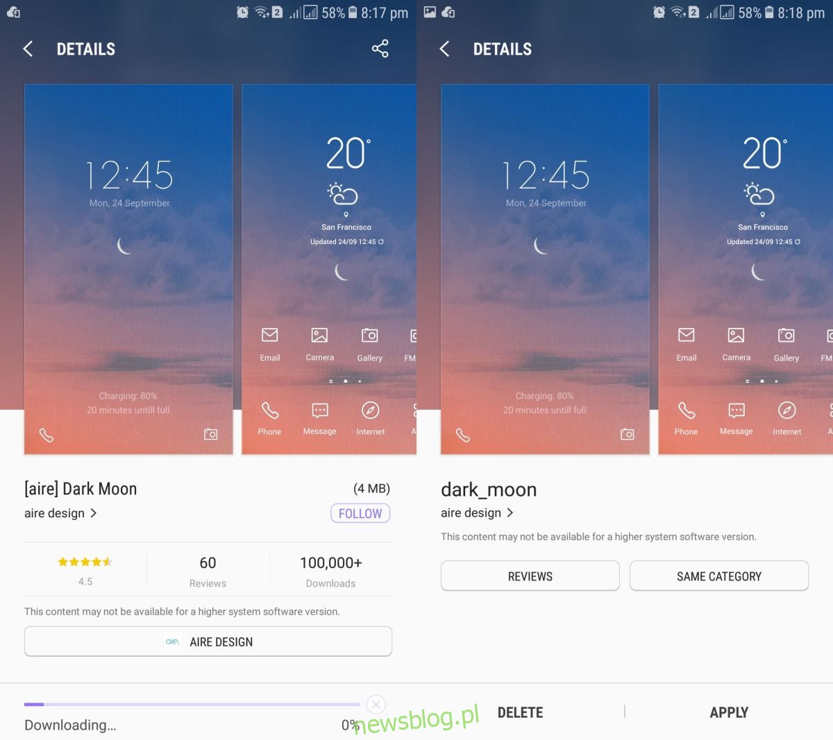 Jak zmienić zegar pionowy ekranu blokady w telefonie Samsung