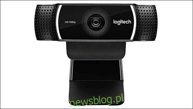 Przypinana kamera internetowa HD firmy Logitech.
