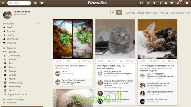 Przeglądaj Instagram w układzie podobnym do Pinteresta