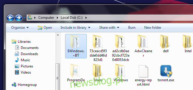 Folder $ WINDOWS. ~ BT