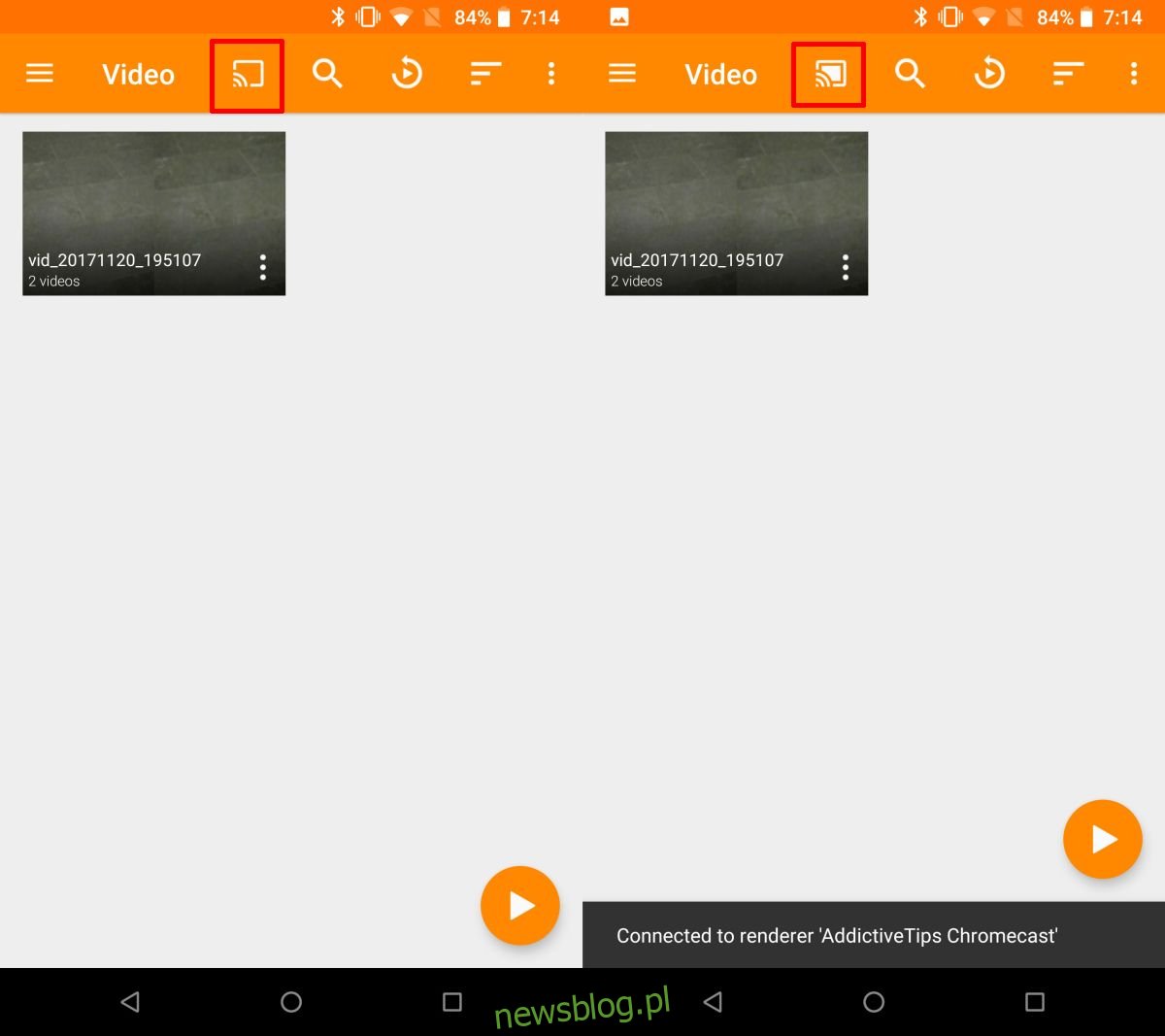 Jak przesyłać na Chromecasta z VLC Android