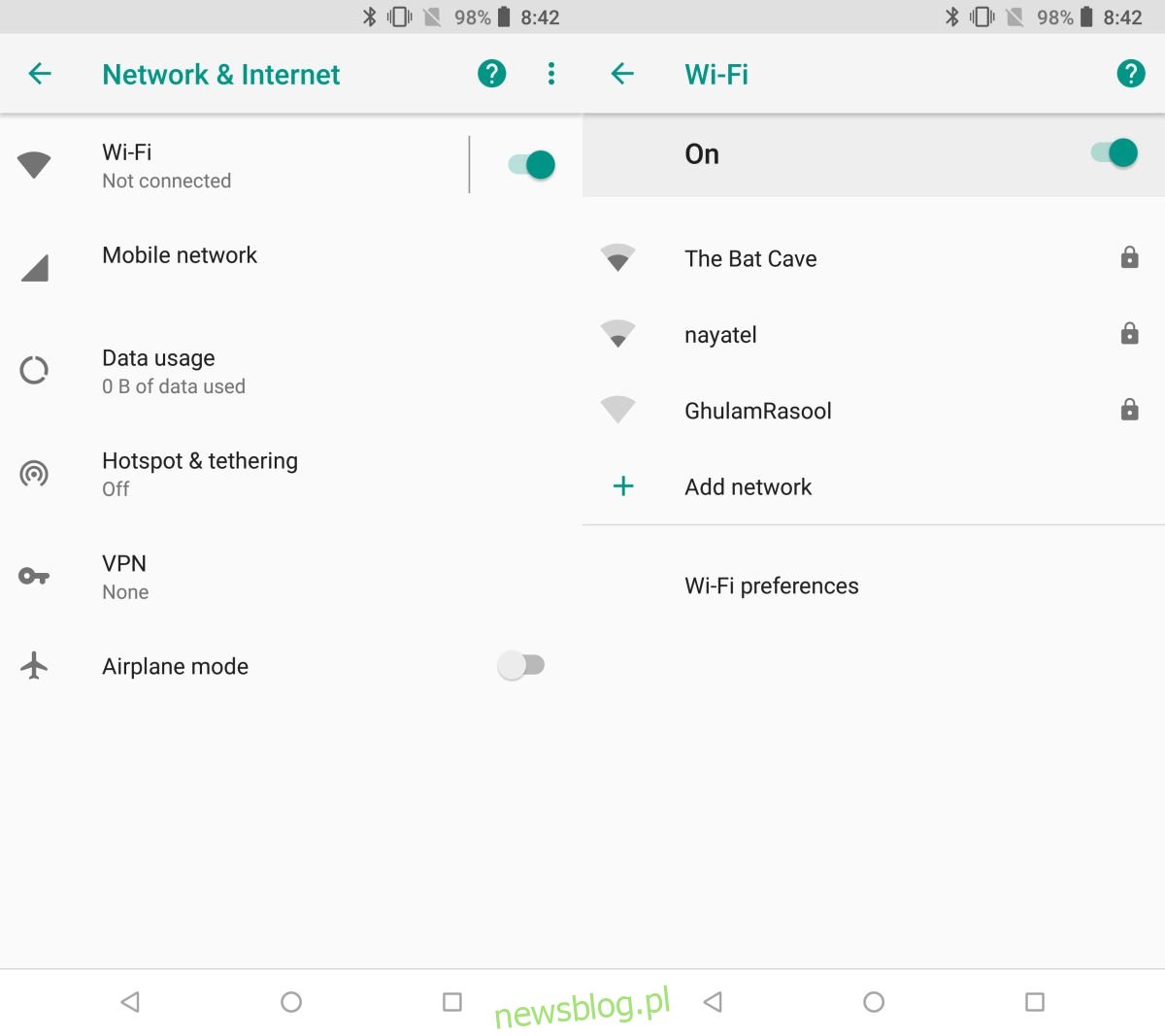 Jak wyświetlić siłę sygnału WiFi w systemie Android 8.1