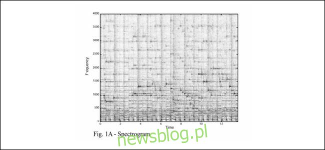 Spektrogram muzyczny Shazam