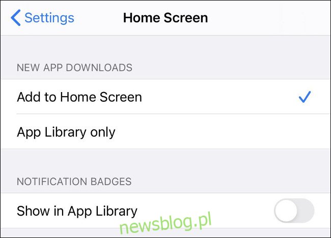 iOS 14 Dodaj nowe aplikacje do ekranu głównego lub biblioteki