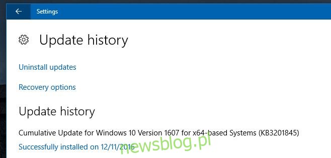 aktualizacja systemu Windows KB3201845