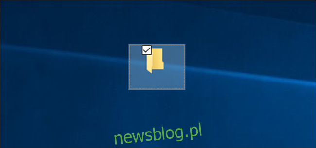 Folder bez nazwy w systemie Windows 10.
