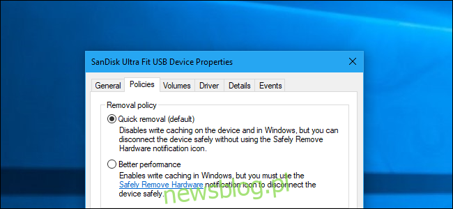 Szybkie usuwanie i lepsze opcje wydajności w systemie Windows 10