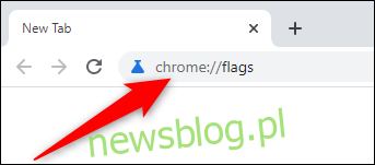 Otwórz Chrome i odwiedź menu flag