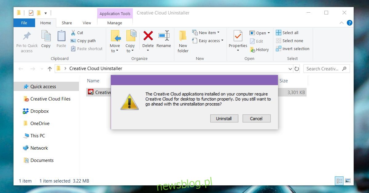 Jak usunąć Adobe Creative Cloud z Windows 10