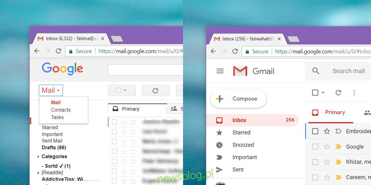 Jak znaleźć kontakty w nowym interfejsie internetowym Gmaila
