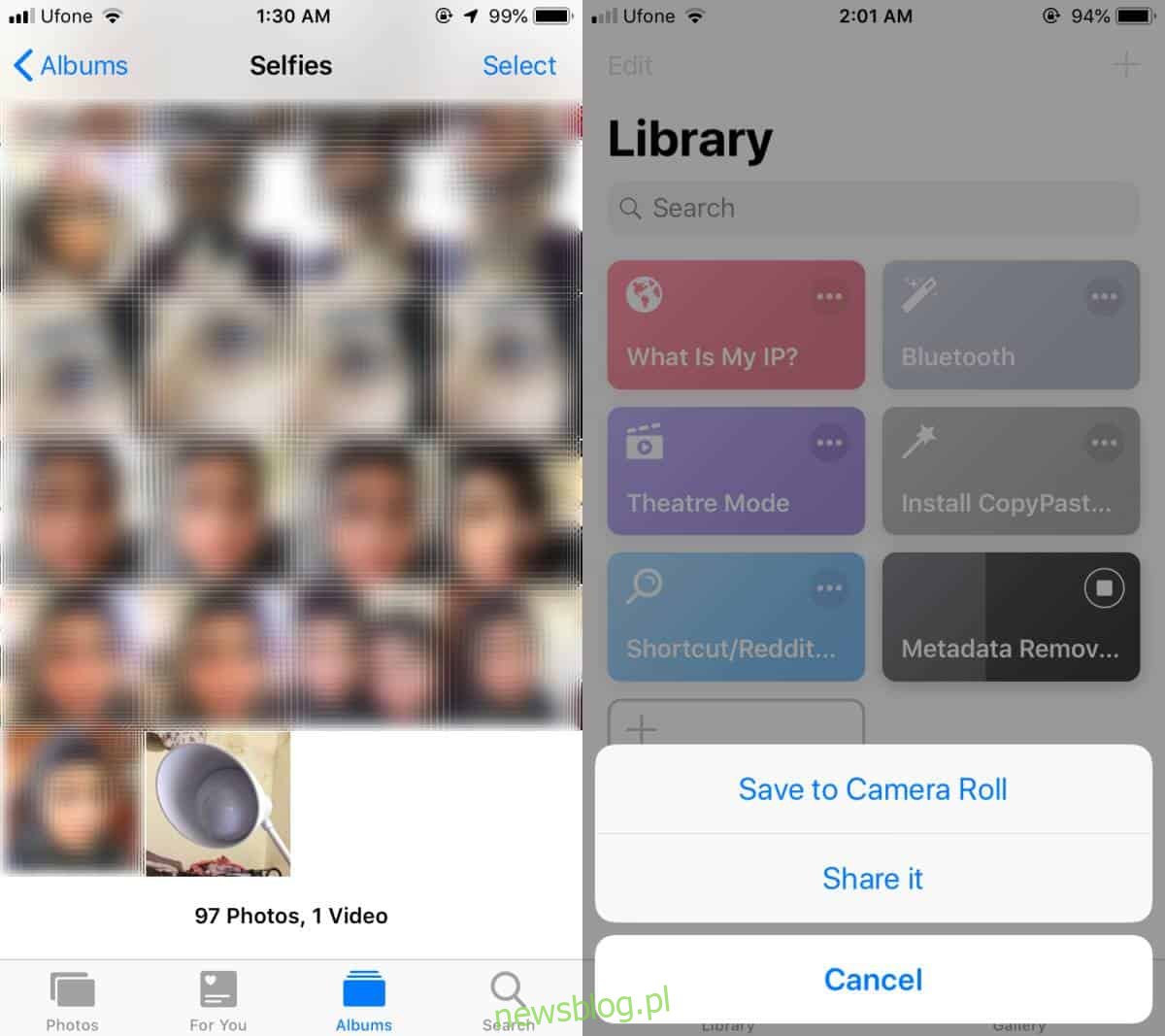 Jak przenieść zdjęcie z albumu Selfies na iOS