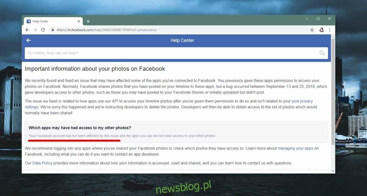 Jak sprawdzić, czy wystąpił błąd dotyczący zdjęć na Facebooku