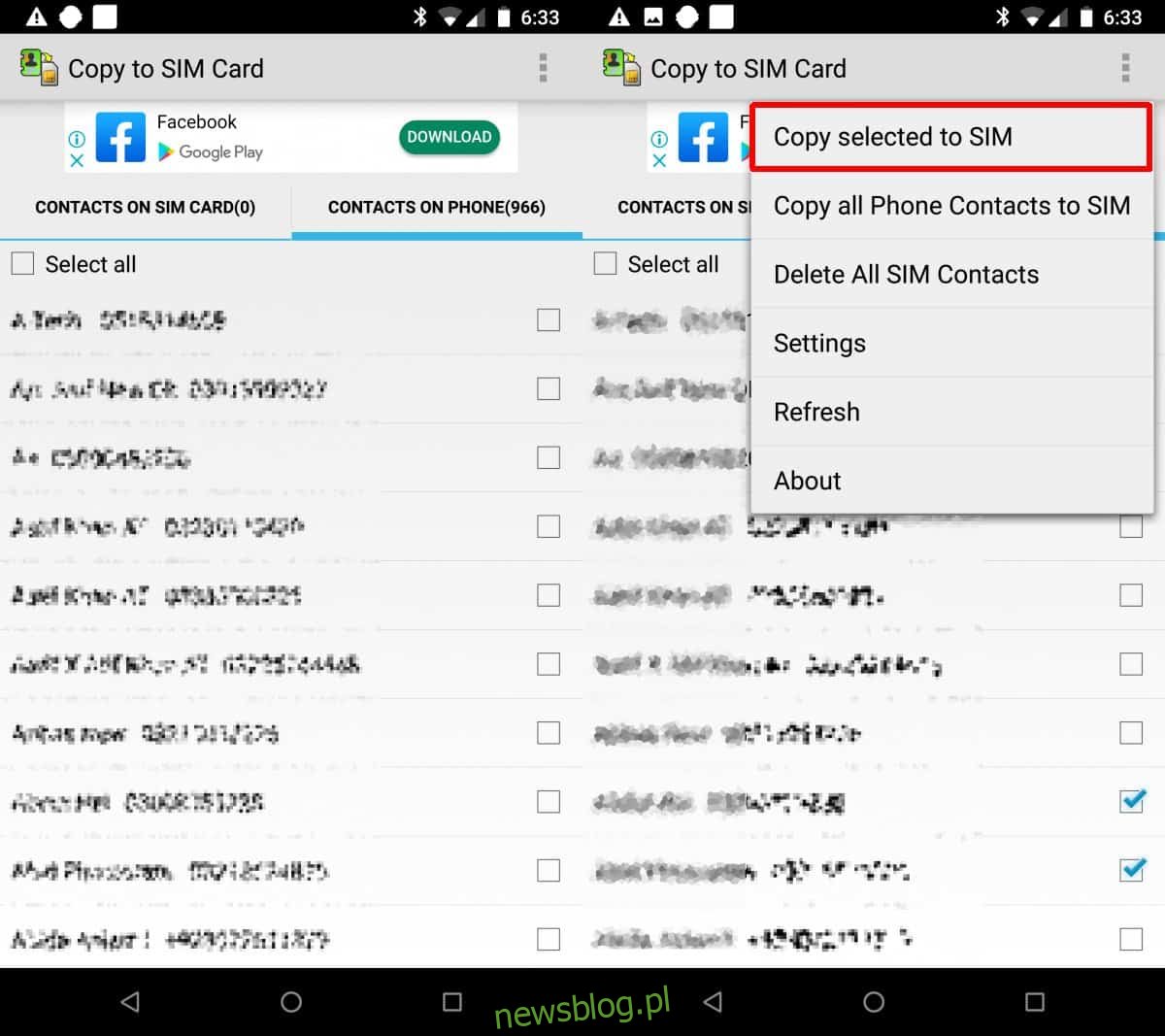 Jak przenieść kontakty telefoniczne na kartę SIM w systemie Android