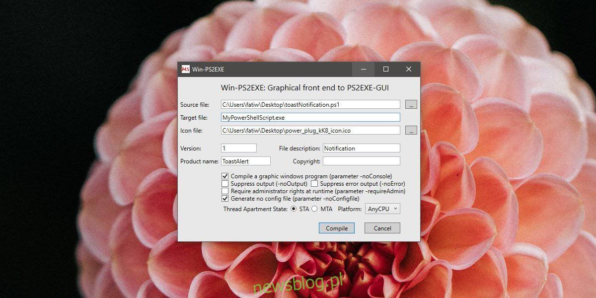 Jak przekonwertować skrypt PowerShell na EXE w systemie Windows 10