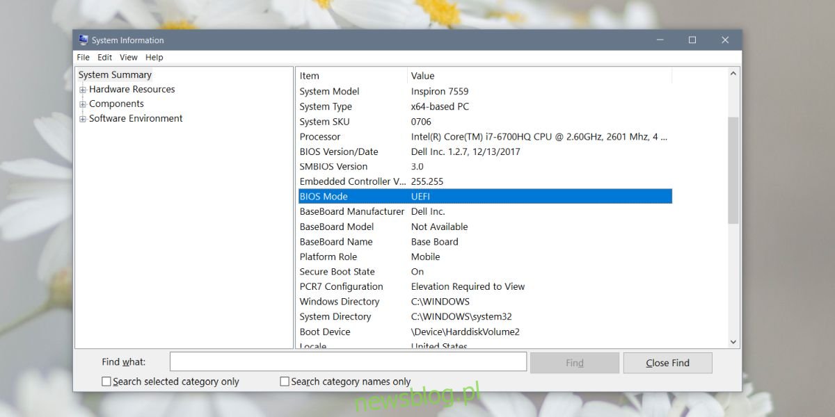 Jak sprawdzić, czy masz starsze oprogramowanie układowe UEFI lub BIOS w systemie Windows 10