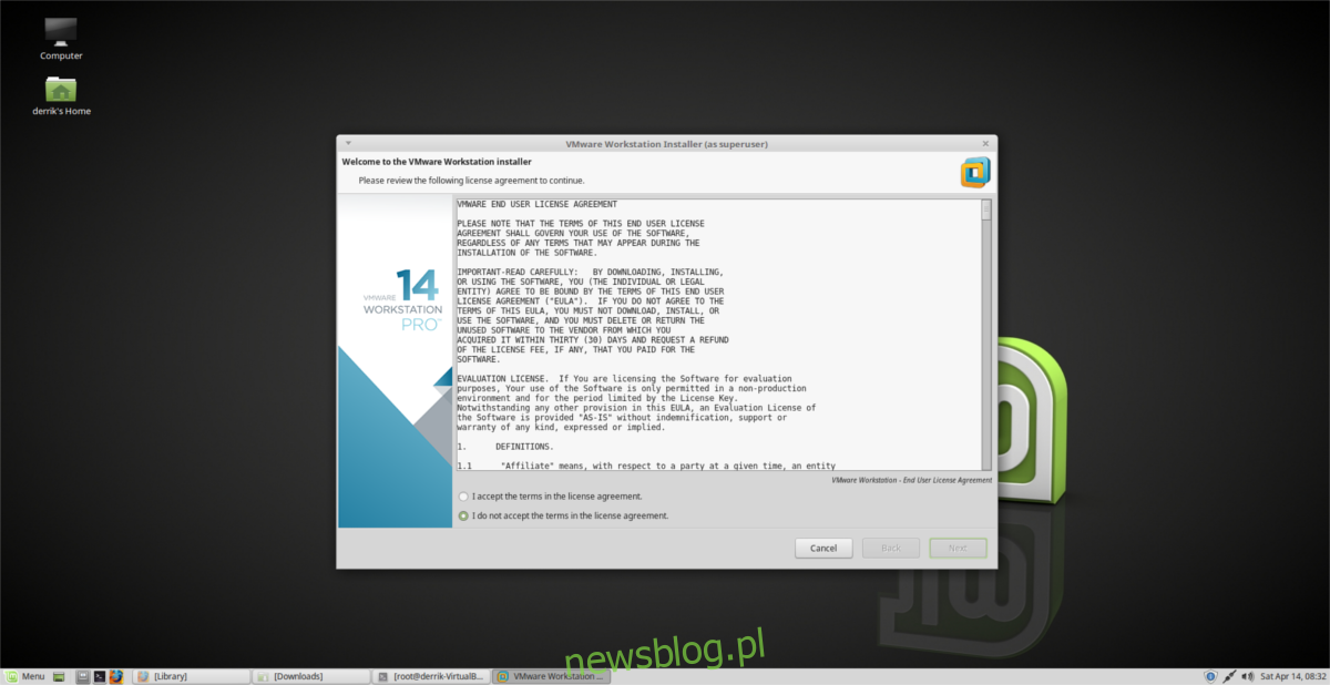 Jak zainstalować VMWare Workstation Pro 14 w systemie Linux