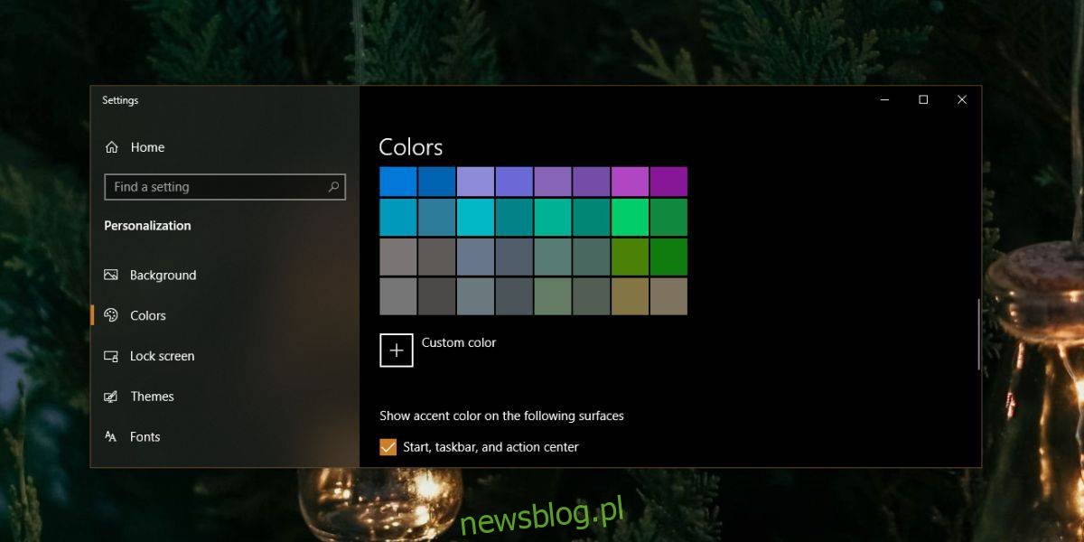 Jak ustawić kolor akcentu na kolor kursora w systemie Windows 10