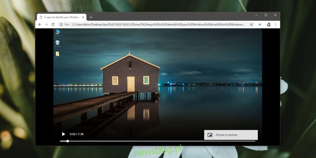 Jak korzystać z trybu „obraz w obrazie” w Chrome dla lokalnych filmów