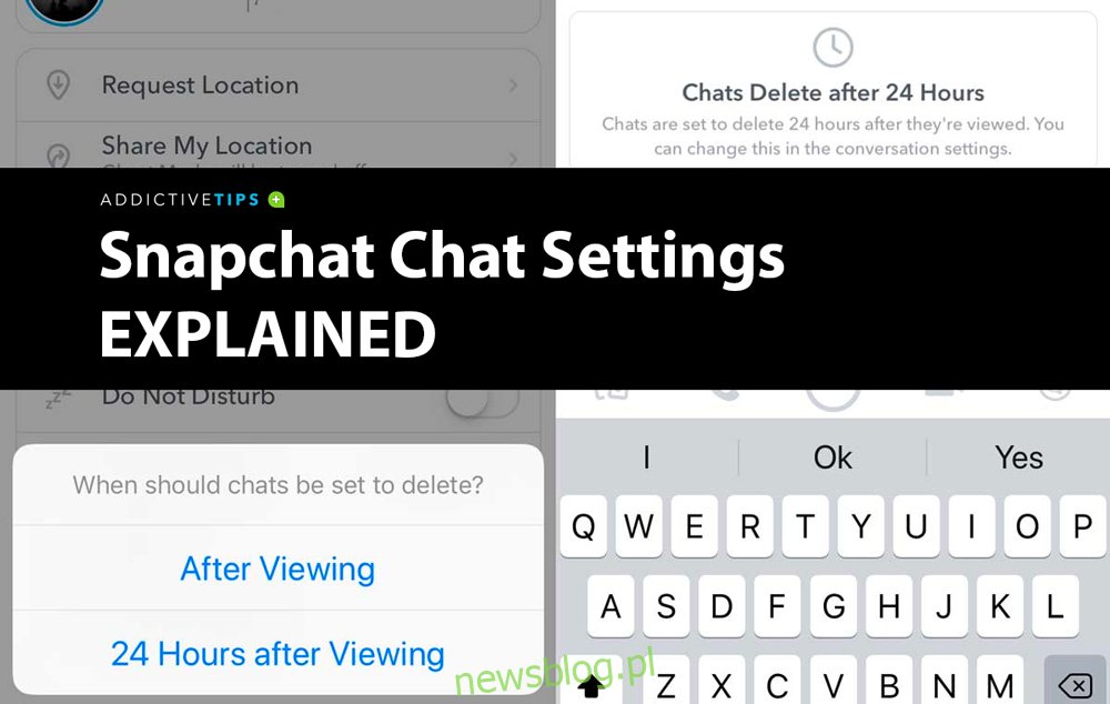 Ustawienia czatu Snapchat, jak zapisywać wiadomości na Snapchacie
