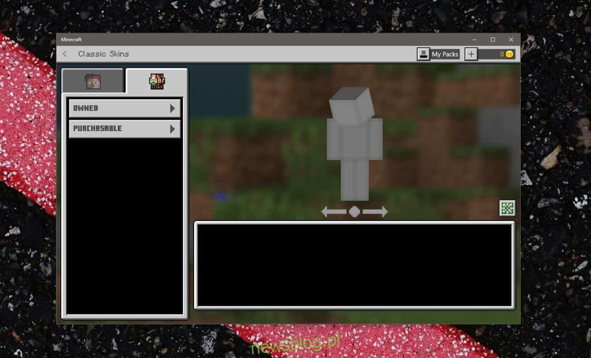 Jak dodać skórkę Wiedźmina w grze Minecraft na Windows 10