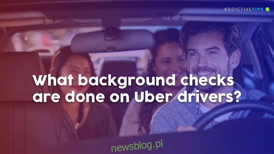 Wyjaśnienie kontroli w tle sterownika Uber: stan i wymagania