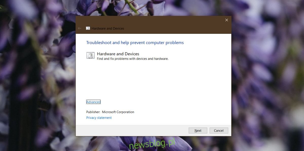 Jak naprawić brakujące narzędzie do rozwiązywania problemów ze sprzętem i urządzeniami w systemie Windows 10