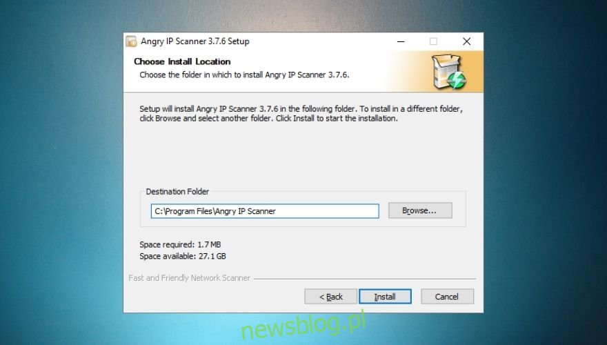 Instalowanie Angry IP Scanner w systemie Windows