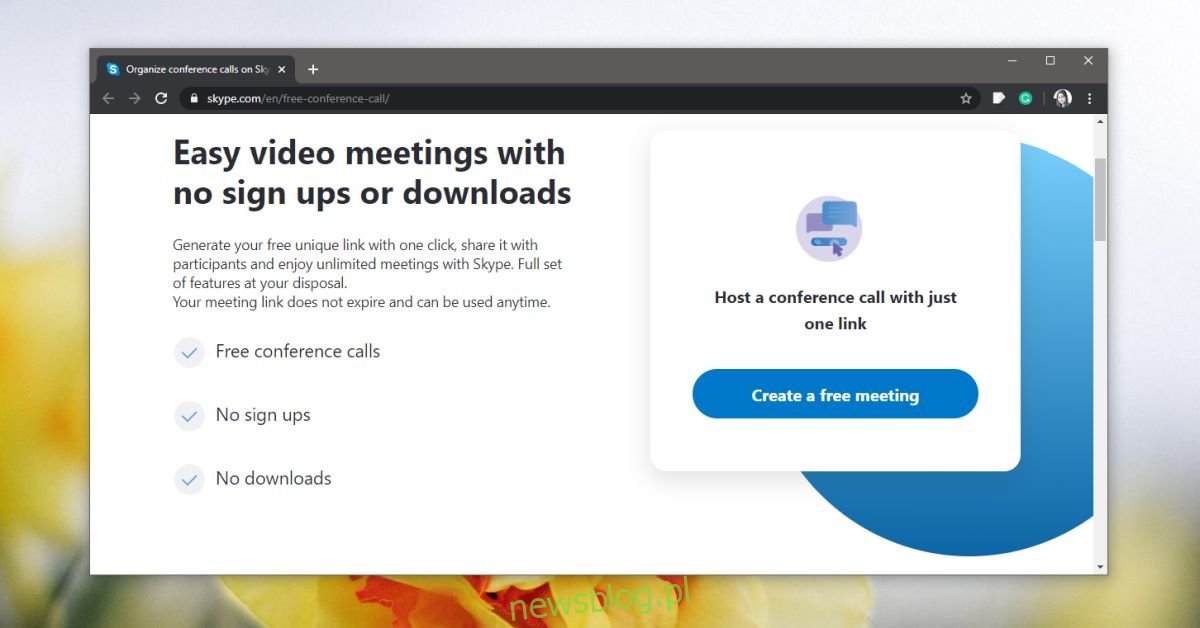 Jak przeprowadzić wideokonferencję w Skypie, do której każdy może dołączyć