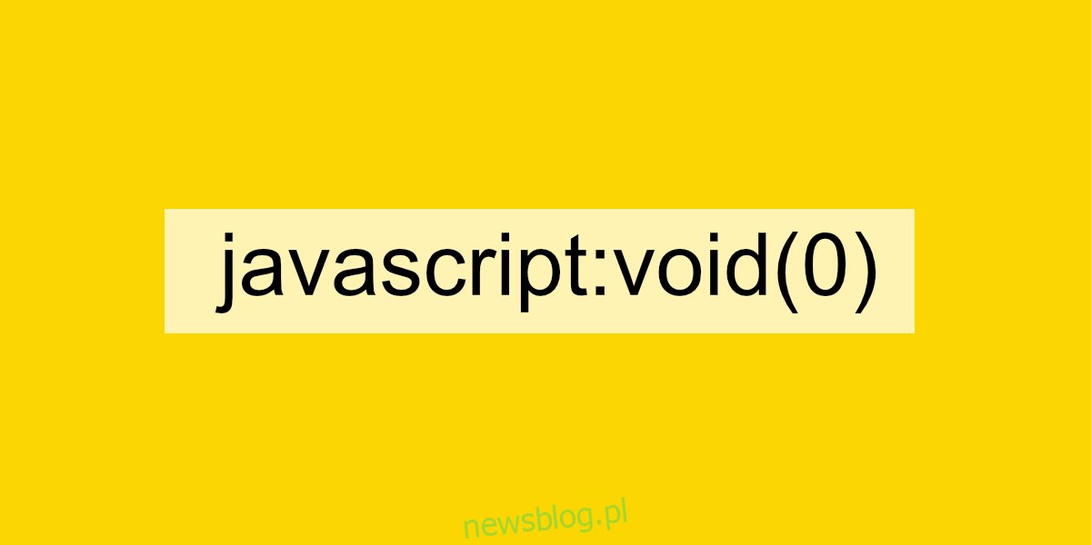 javascript void 0 błąd