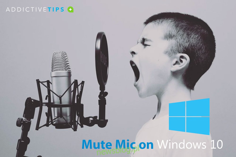Wycisz mikrofon Windows 10