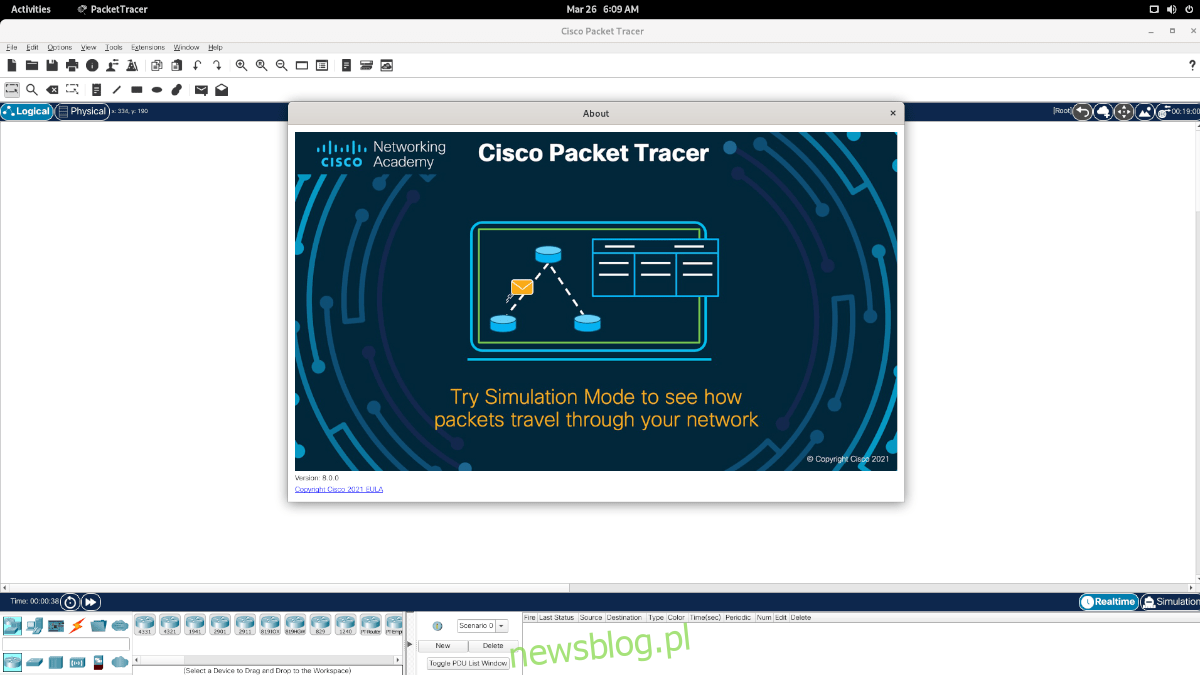 Cisco Packet Tracer w systemie Linux