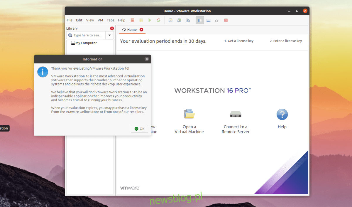Ubuntu: VMware Workstation 16