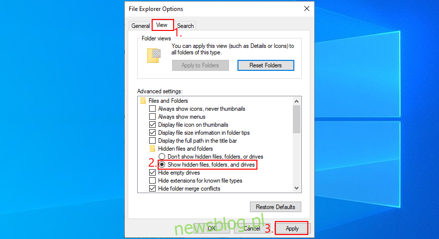 Windows 10 pokazuje, jak wyświetlać ukryte pliki, foldery i dyski
