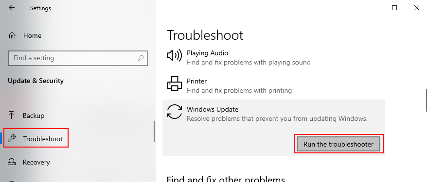 Windows 10 pokazuje, jak uruchomić narzędzie do rozwiązywania problemów z Windows Update