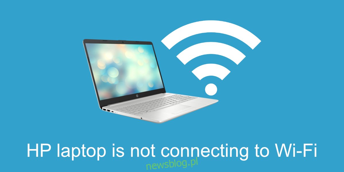 Laptop HP nie łączy się z Wi-Fi