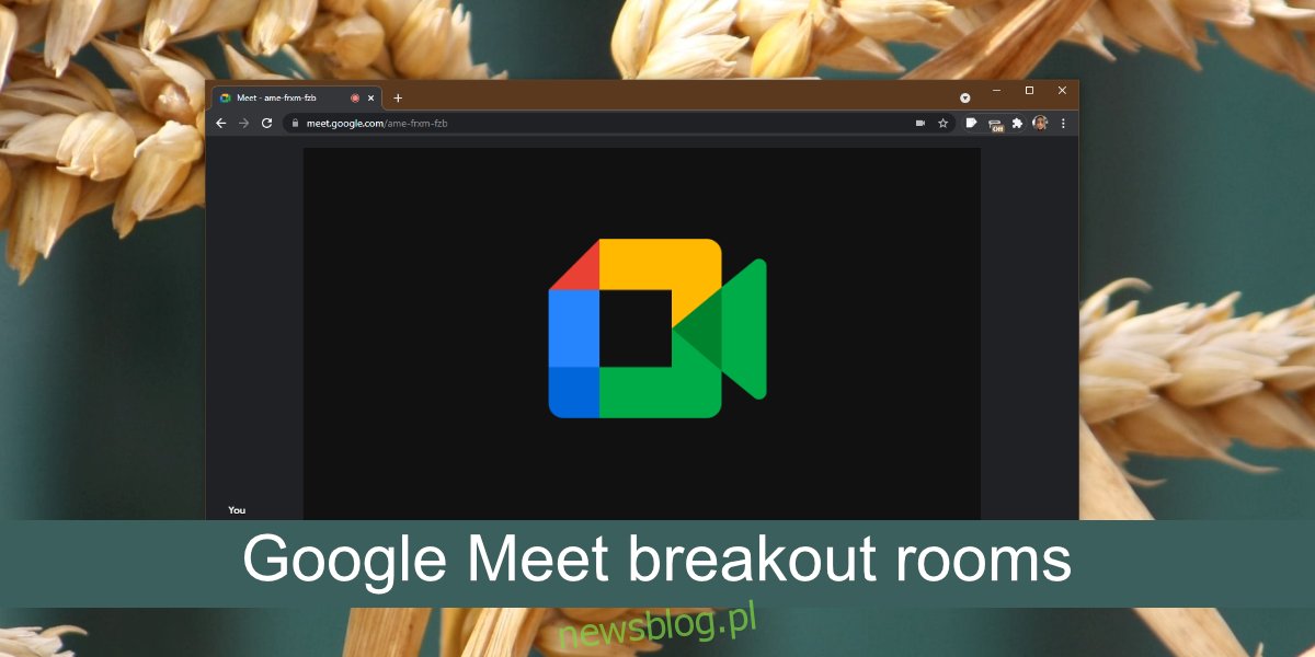 Pokoje podgrup w Google Meet