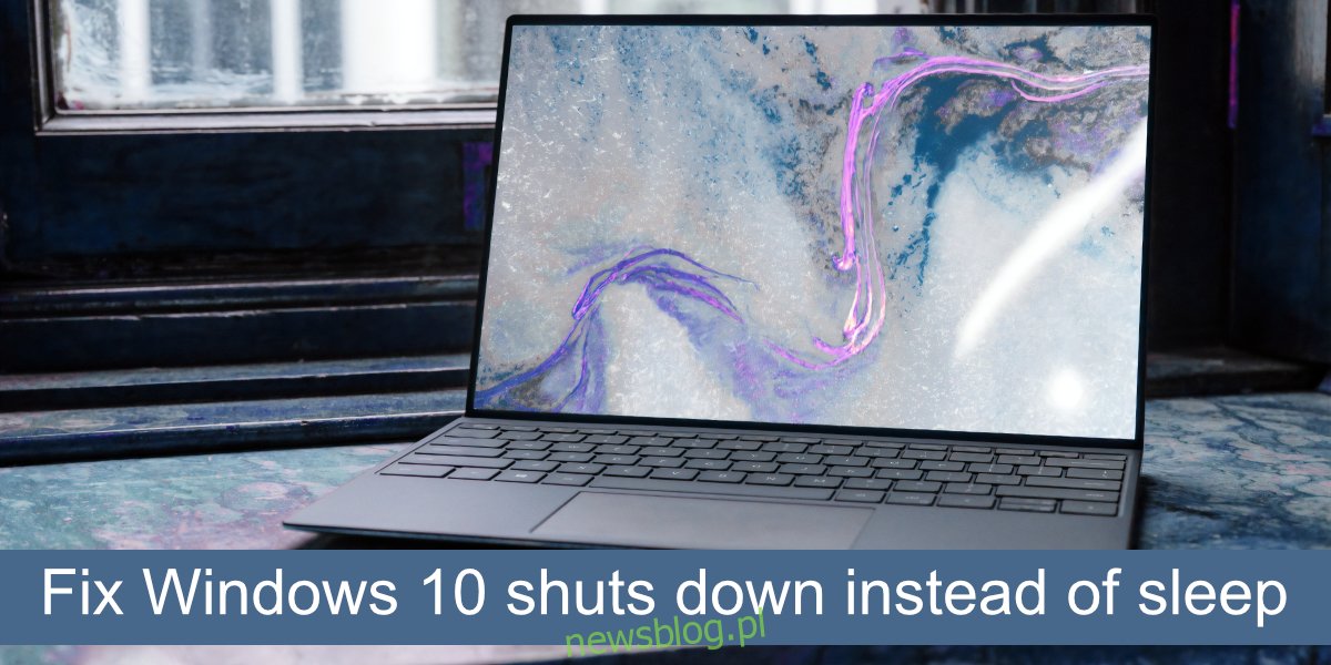 Jak naprawić system Windows 10 wyłącza się zamiast uśpienia?