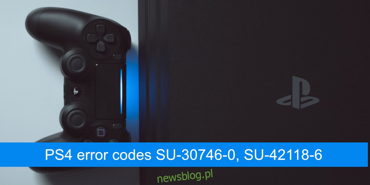 Kody błędów PS4 SU-30746-0, SU-42118-6