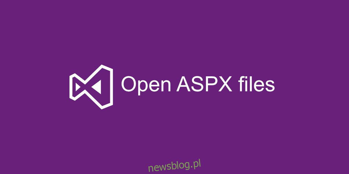 otwórz pliki ASPX