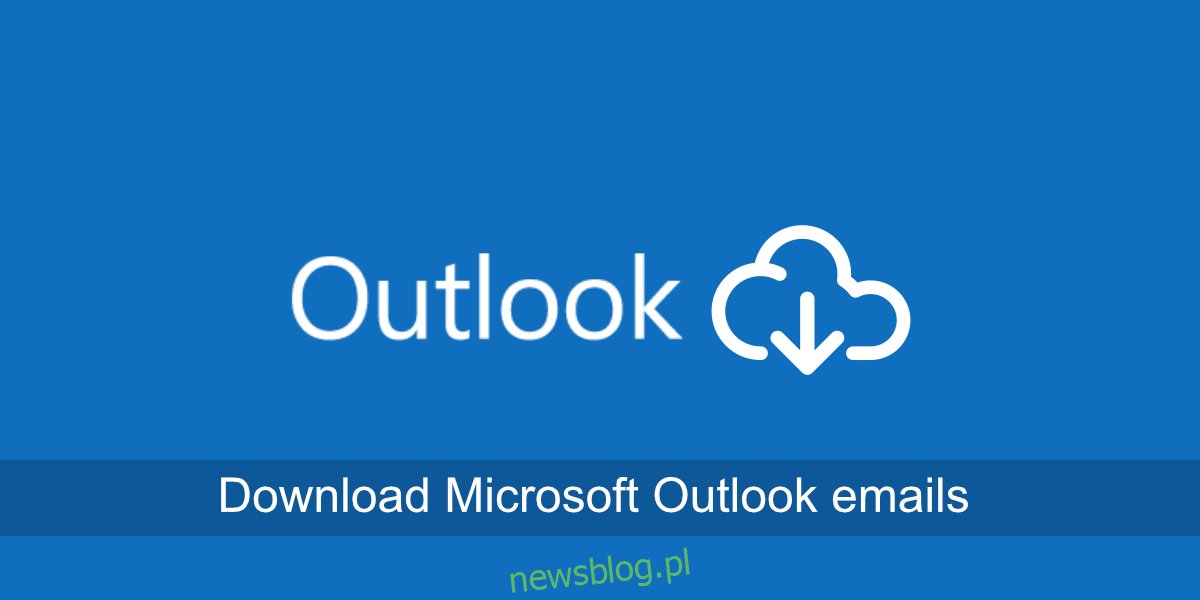 pobierz e-maile z programu Microsoft Outlook