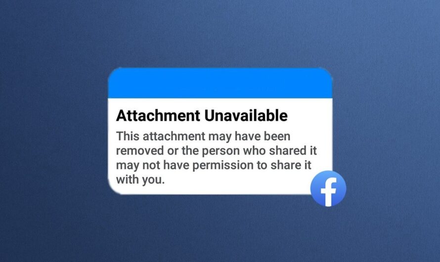 Napraw błąd niedostępnego załącznika Facebooka