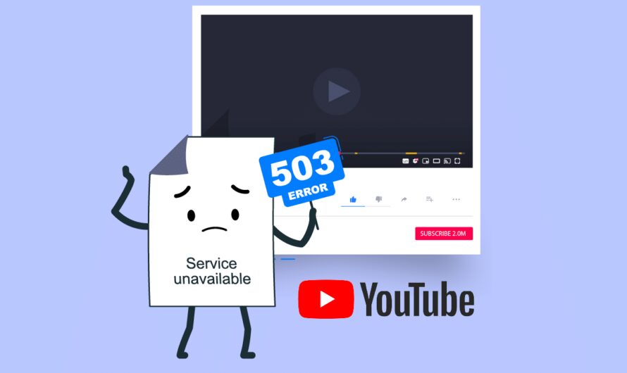 Napraw błąd sieci YouTube 503