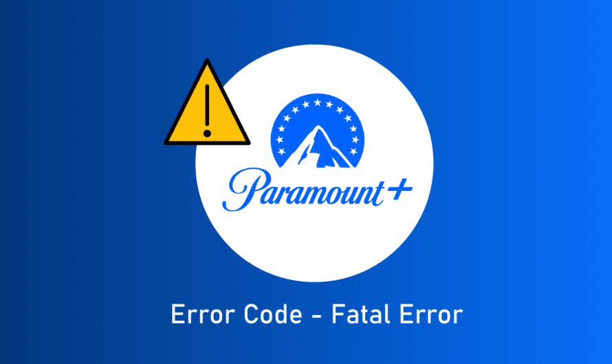 Napraw kod błędu Fatal Paramount Plus