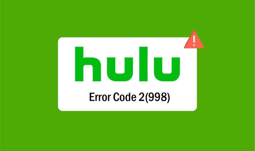 Napraw kod błędu Hulu 2 998
