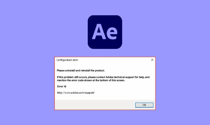 Napraw błąd Adobe After Effects 16 w systemie Windows 10