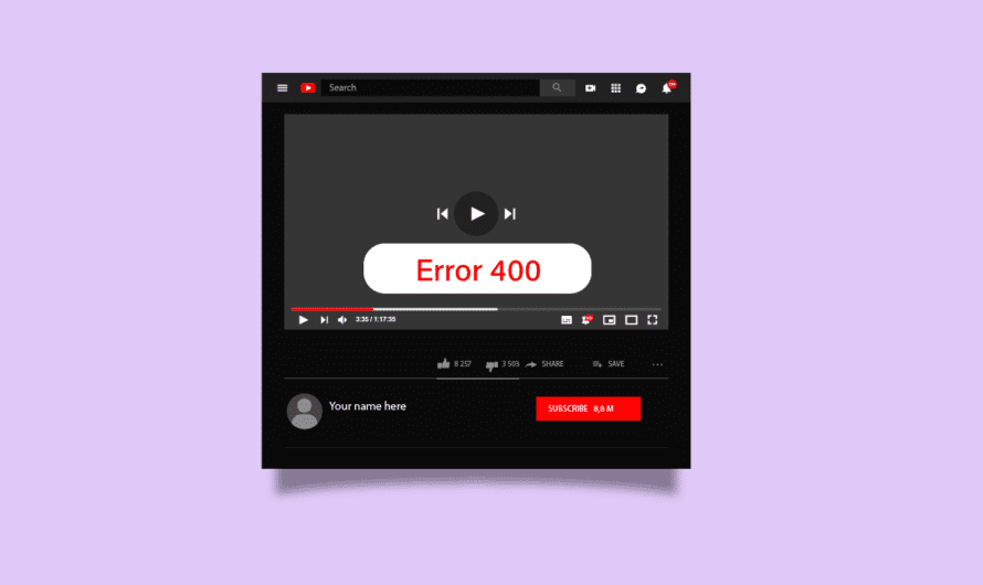 Napraw błąd YouTube 400 w Google Chrome