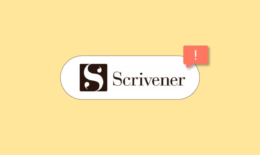 Napraw brak odpowiedzi Scrivener w systemie Windows 10