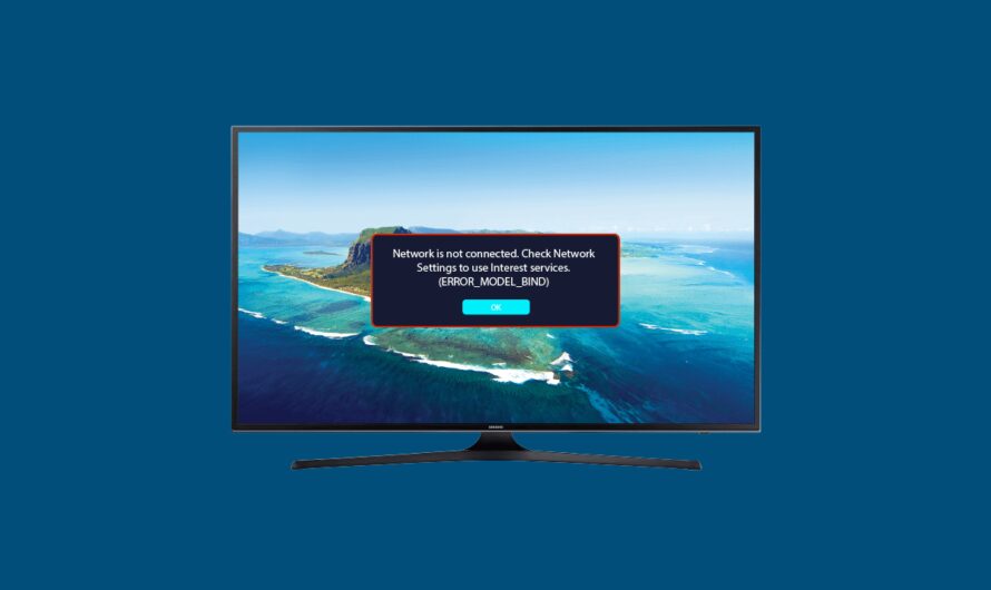 Napraw powiązanie modelu błędu w telewizorze Samsung