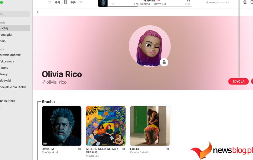 Jak zarezerwować stronę wykonawcy w Apple Music